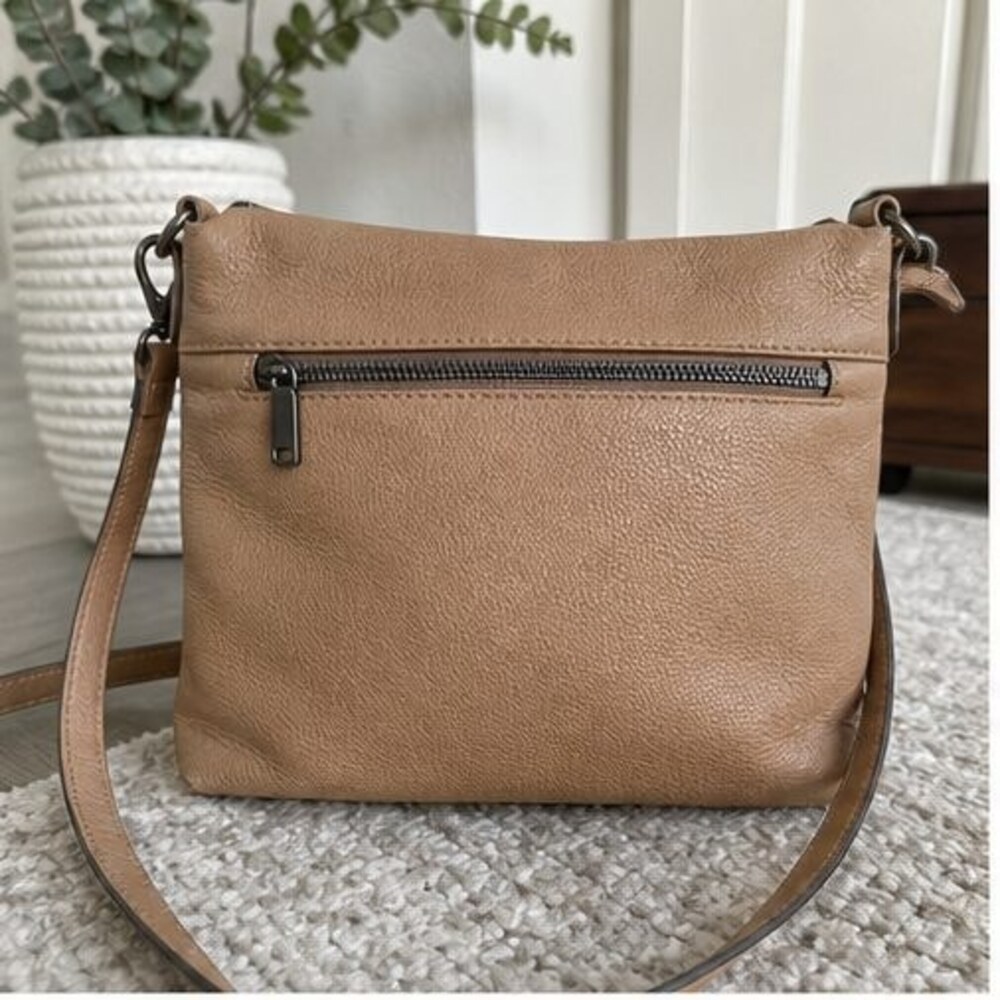 Brown Canvas Crossbody Bag